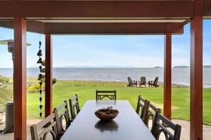 Outdoor dining.