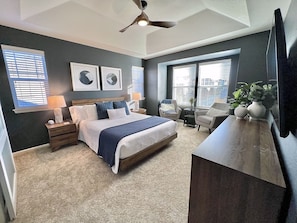 Master bedroom with reading nook