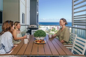 Soak up the beautiful Kings Beach views from the balcony.