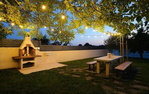 outside