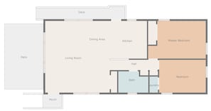 Artist-designed Beach House floor plan