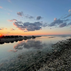 Sunset view from creek
