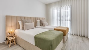 This bedroom also has a comfortable, quality mattress and bed linen, making it as well a pleasant place to rest
#bedroom #bed #comfy #relax #algarve #portugal