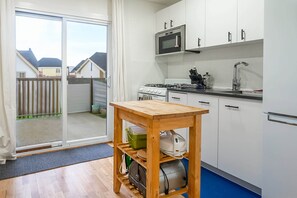 Kitchen lead off onto the patio