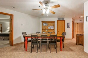 Dining room table seats 8