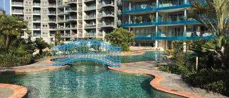 Pools that are granted access with the apartment 