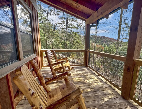 Relax on one of this home's three decks!