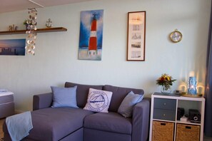 Couch der Ferienwohnung Inselblume 83 auf Fehmarn