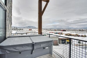 Balcony | Private Hot Tub | Gas Grill