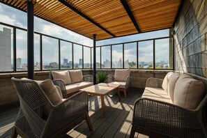 Shared Rooftop during sunset