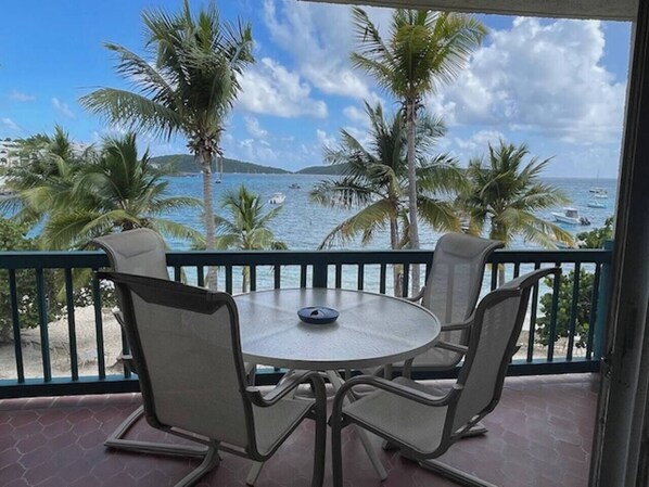 Welcome to Paradise!!  This is the view from your patio while staying at Surfside in St. Thomas!