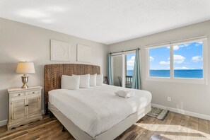 King-size bed for a good night rest.