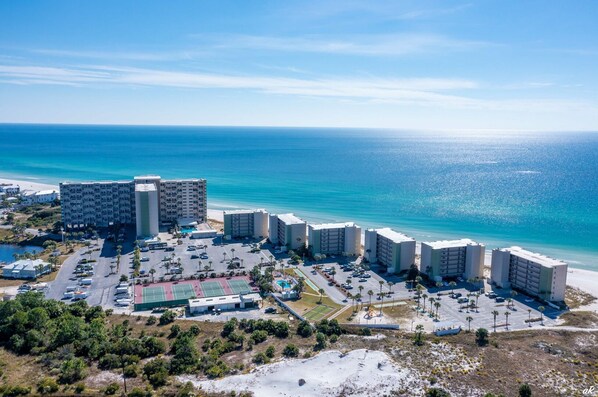 Aerial view of the Pinnacle Port Complex.