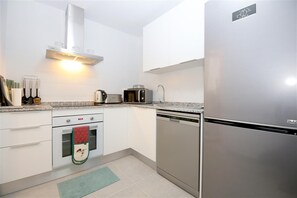 Modern kitchen is fully equipped with all the appliances