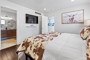 Primary bedroom with KING bed