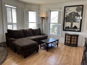 Main living room with comfy sectional