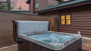 Private hot tub on main level back patio (outdoor kitchen coming soon!)