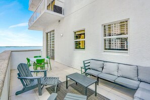 Outdoor lounge area