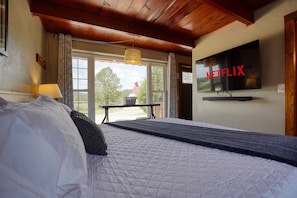 Enjoy a movie on your smart TV w/ surround sound.