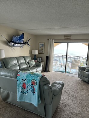 Living Room w/ ocean view