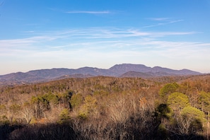 Mountain view at Gone To Therapy, a 2 bedroom cabin rental located in Gatlinburg