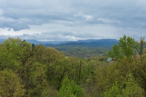Smoky Mountain views at Howlin' in the Smokies, a 2 bedroom cabin rental located in Pigeon Forge