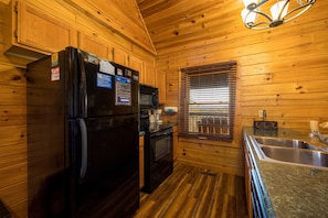 Kitchen Appliances at Top Of The Way, a 2 bedroom cabin rental located in pigeon forge