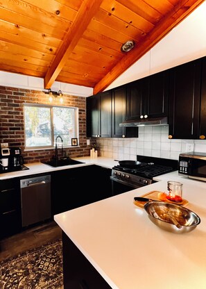 The Kitchen is set up with amenities for the best meals to be cooked
