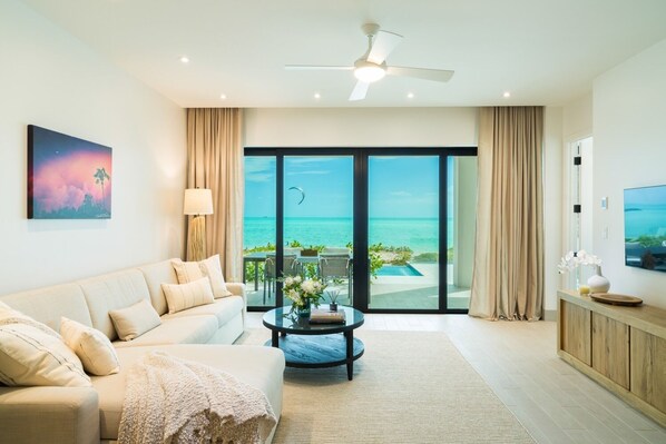 3 bedroom ocean front living room