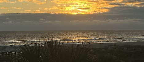 Sunrise view from balcony