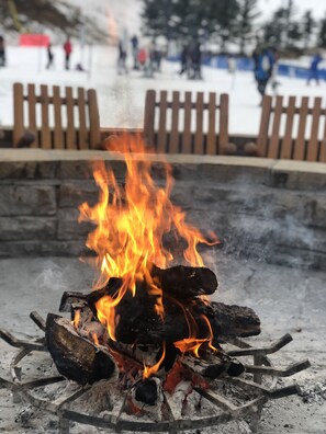 Firepits everywhere in the winter