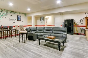 Living Room | Basement-Level Apartment Unit | In-Unit Laundry