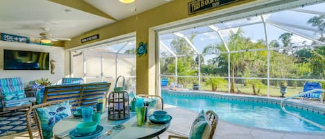 Punta Gorda Vacation Rental | 3BR | 2BA | 2 Steps to Enter | 1,850 Sq Ft