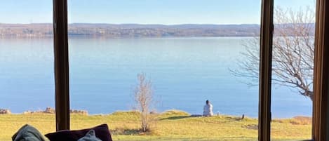 Lake view from living room