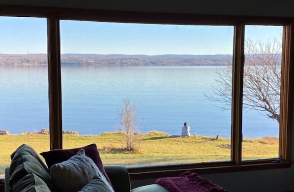Lake view from living room