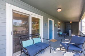 Travel up the stairs to the 2nd floor and enjoy a big comfy porch