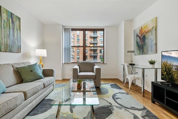 Hoboken 1 Bedroom Living Room