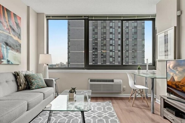 Jersey City 1 Bedroom Living Room