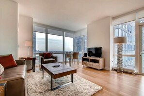 Midtown West New York 1 Bedroom Living Room