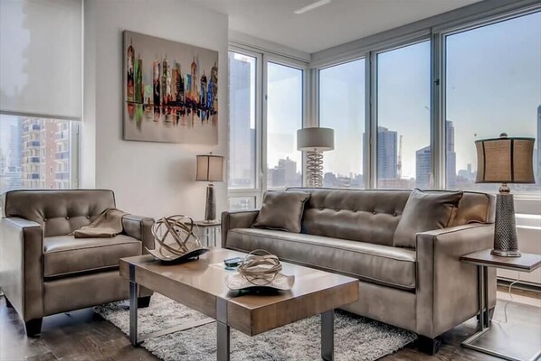 Midtown West New York 1 Bedroom Living Room