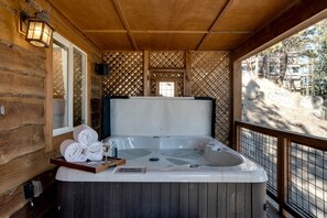 Private hot tub
