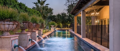 Take a dip in the lap pool.