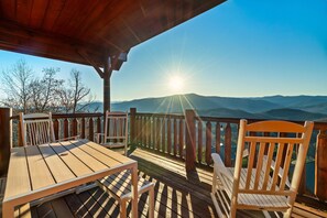 Catch beautiful sunrises and sunsets all from the comfort of this deck.