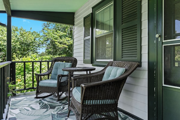 Patio: Imagine lazy afternoons here, surrounded by the whispers of the trees.