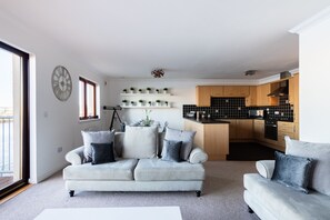 Lounge, Dining area and Kitchen - First Floor Apartment