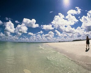 Walk on the  beach with exclusive parking pass