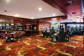 Our casino has all the games you love – slots, blackjack, roulette, craps, William Hill Sportsbook, and more.