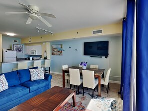 Living Room and Dining Area