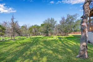 Plenty of backyard space for outdoor activities