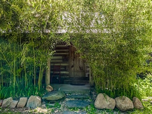 Secret garden covered porch 